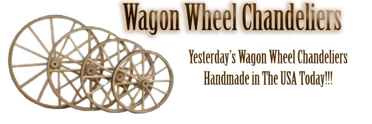 Wagon Wheel Chandeliers