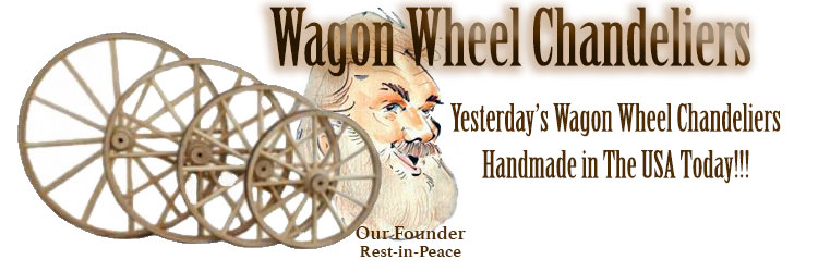 Wagon Wheel Chandeliers